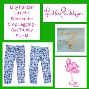 Lilly Pulitzer Luxletic Weekender Capri Leggings - Get Trunky Elephants